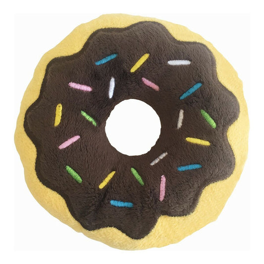 Kuscheltier für Hunde Gloria 3 x 5 x 14 cm Schokolade Donut Braun