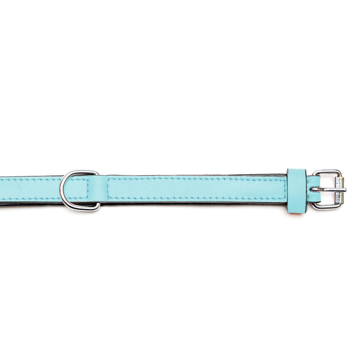 Hundehalsband Gloria 30 cm Polsterung Leder Blau