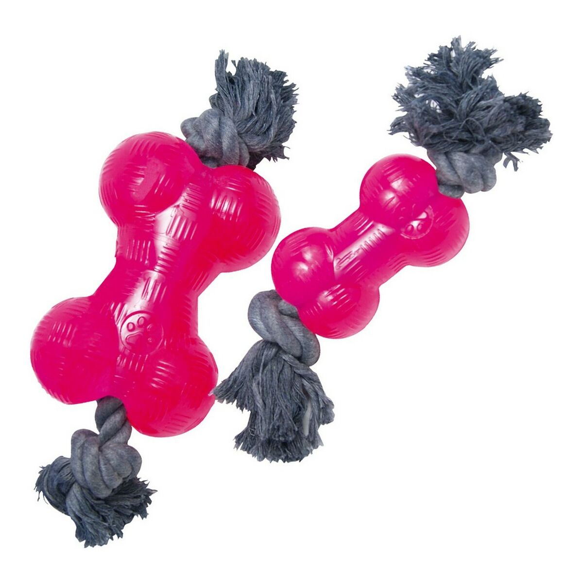 Beißring für Hunde Gloria TPR Mit Seil Rosa 14 cm M